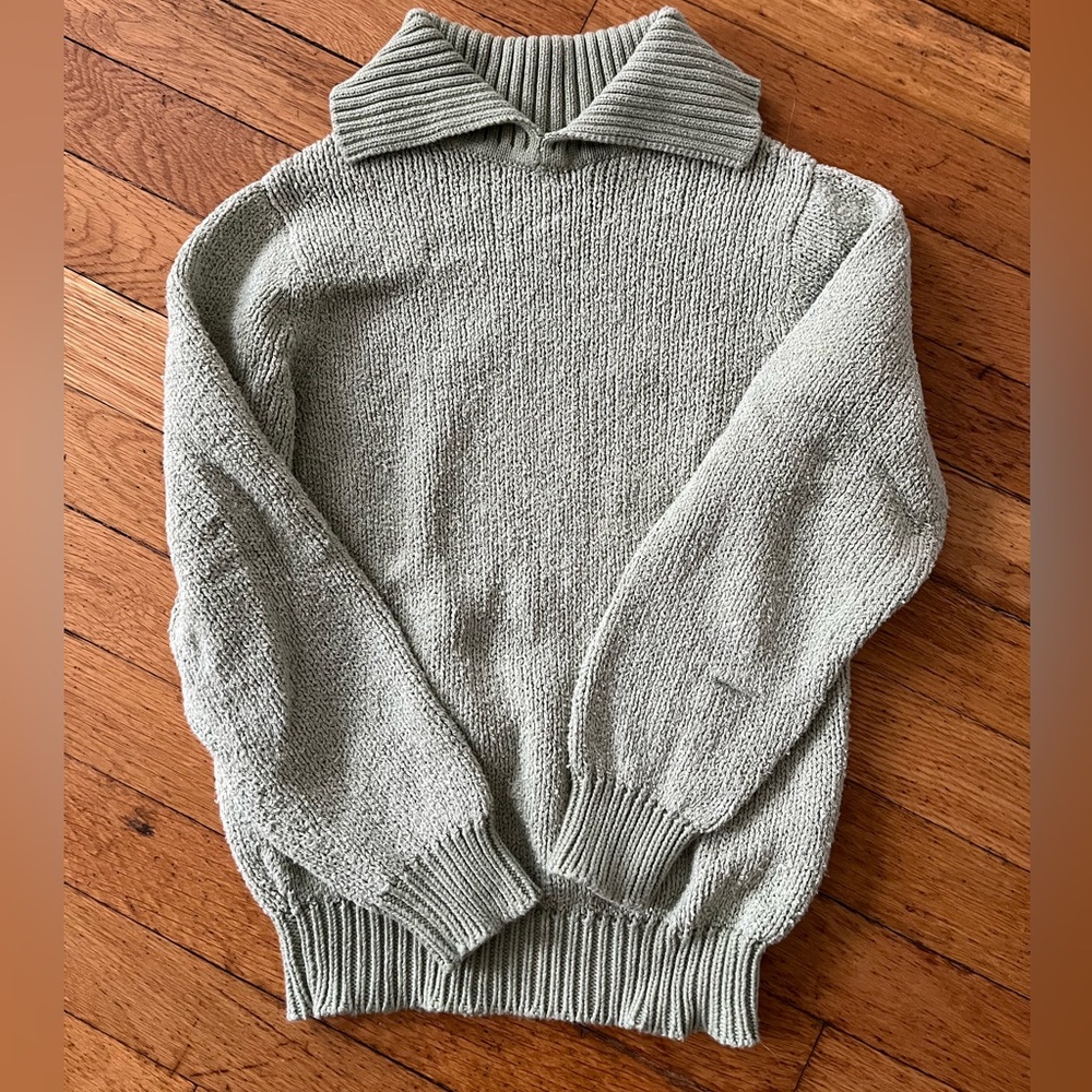 Misha & Puff adult boucle stage sweater - limestone color - small
